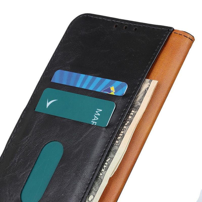 Lederhüllen Xiaomi Redmi Note 10 / Note 10S Schwarz Handyhülle Khazneh Eleganz Lederstil