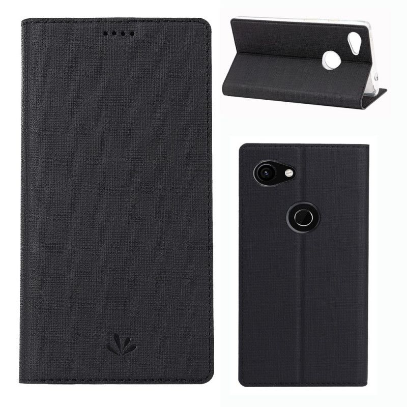 Flip Case Google Pixel 3A Schwarz Texturiertes Vili Dmx