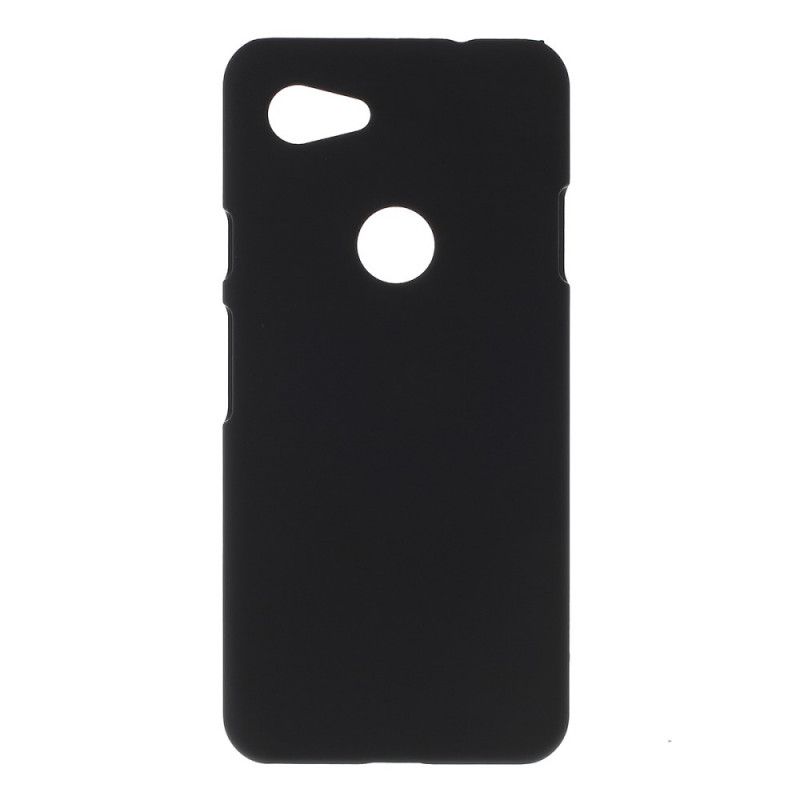 Hülle Google Pixel 3A Schwarz Gummierter Glanz