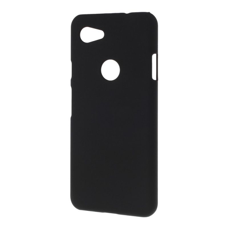 Hülle Google Pixel 3A Schwarz Gummierter Glanz