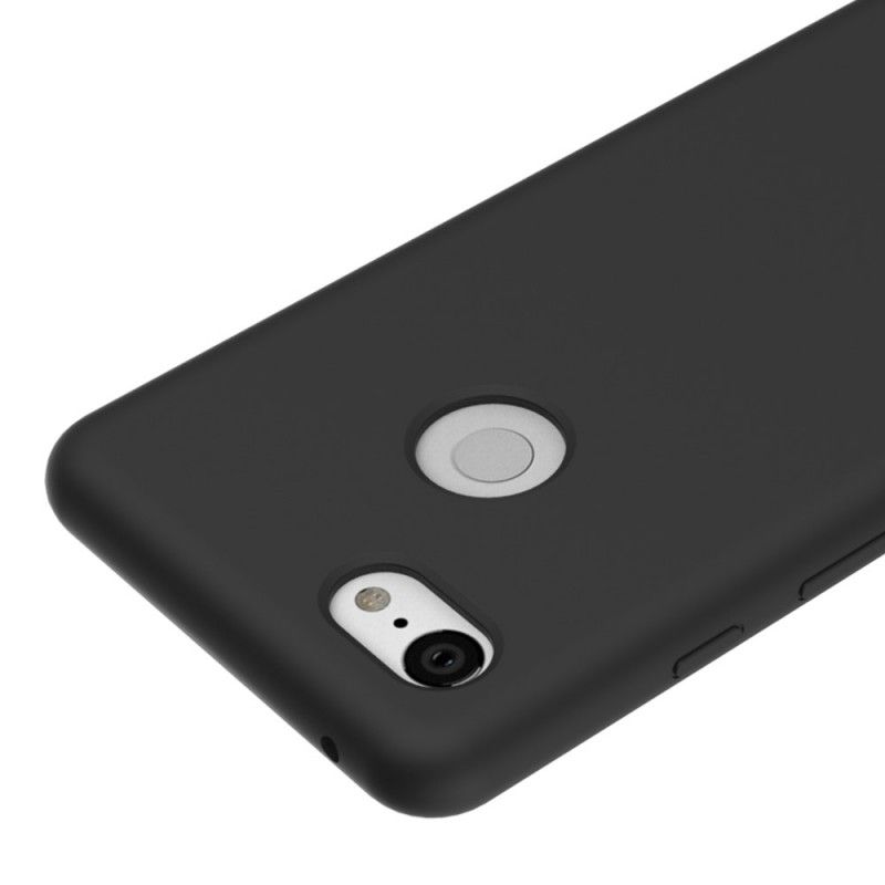 Hülle Google Pixel 3 Schwarz Starres Silikon