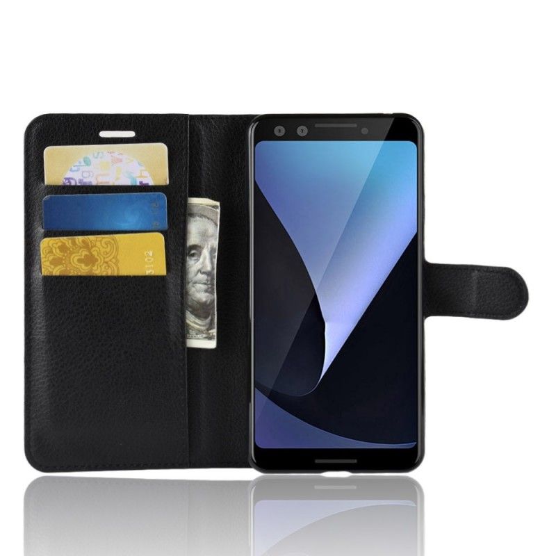 Lederhüllen Google Pixel 3 Schwarz Klassisch