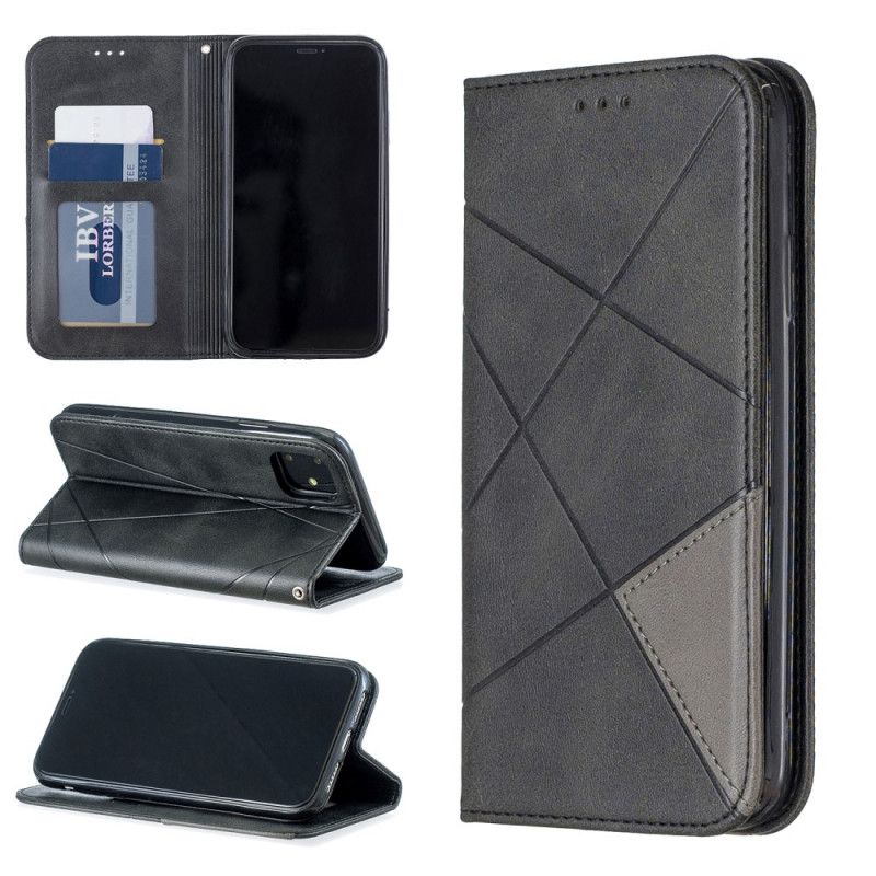 Flip Case Für iPhone 11 Schwarz Künstlerstil