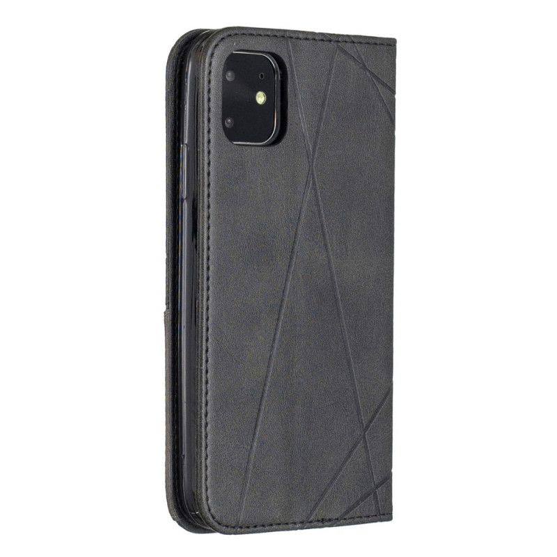 Flip Case Für iPhone 11 Schwarz Künstlerstil