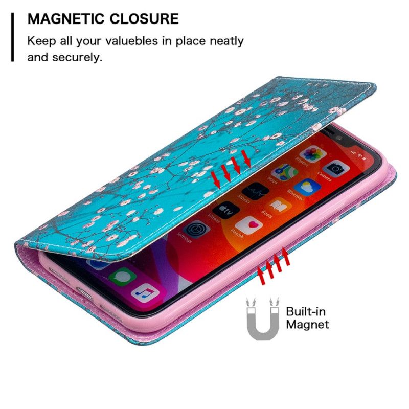 Flip Case iPhone 11 Handyhülle Blühende Zweige