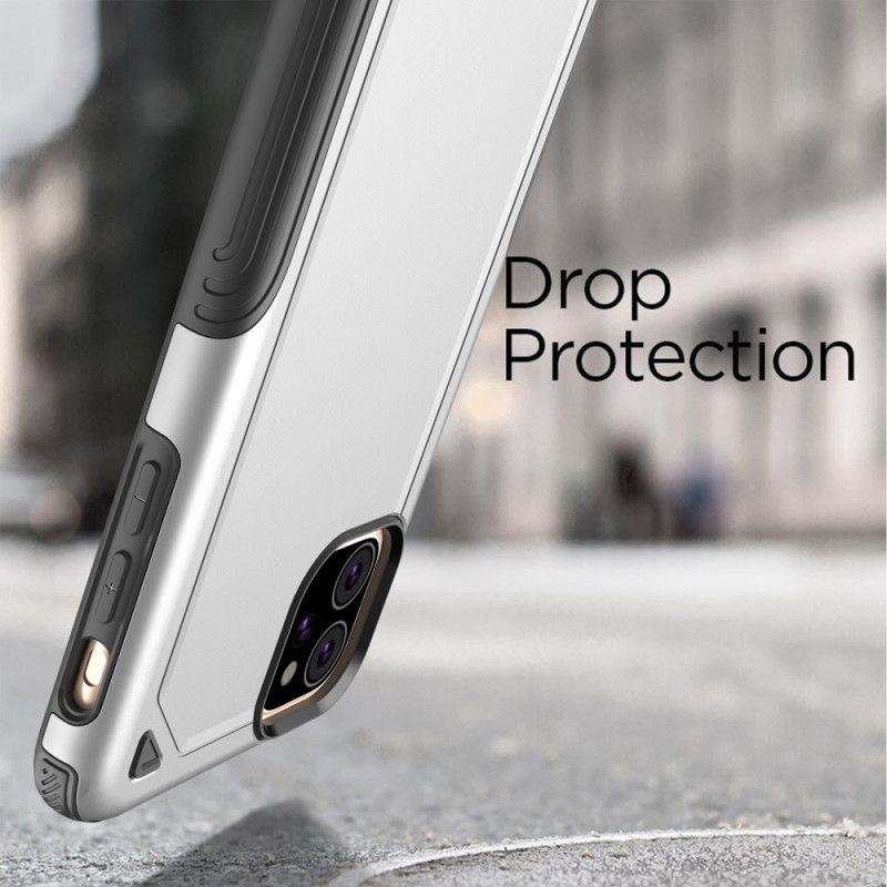Hülle Für iPhone 11 Schwarz Premium-Metalleffekt
