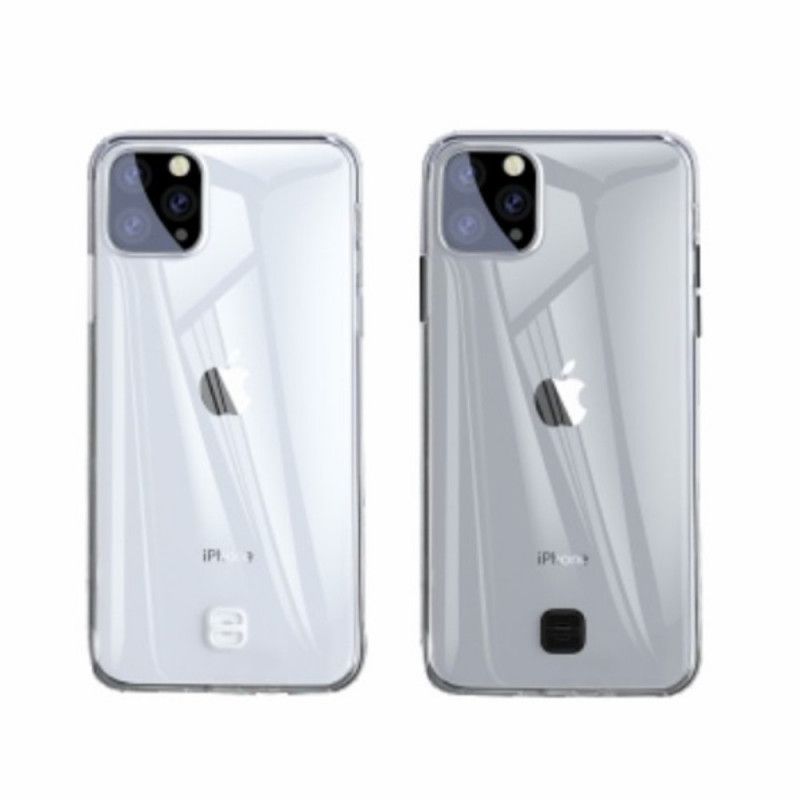 Hülle Für iPhone 11 Schwarz Transparenter Baseus Mit Riemen