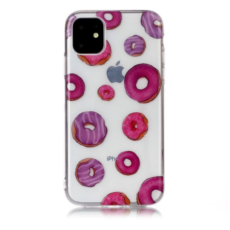 Hülle Für iPhone 11 Transparenter Donuts-Lüfter