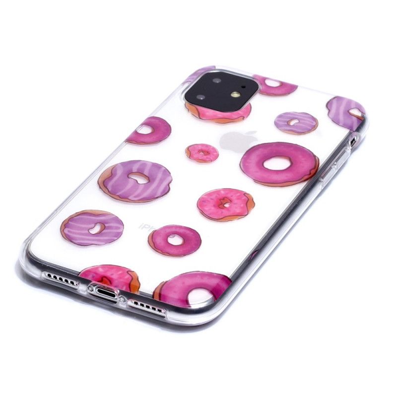 Hülle Für iPhone 11 Transparenter Donuts-Lüfter