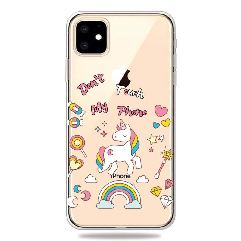 Hülle iPhone 11 Einhorn Berührt Mein Telefon Nicht