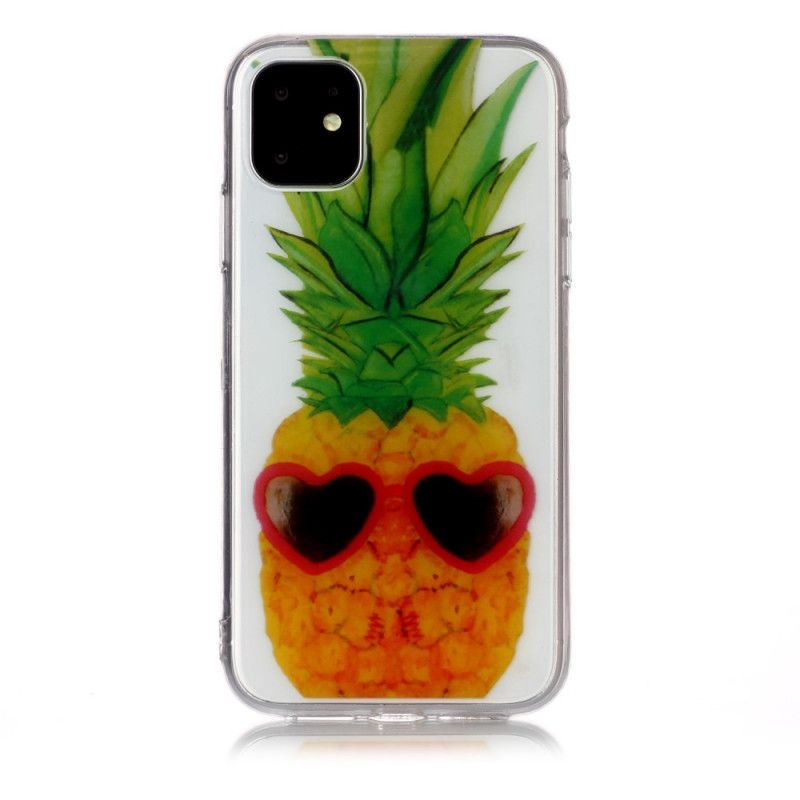 Hülle iPhone 11 Handyhülle Transparente Inkognito Ananas
