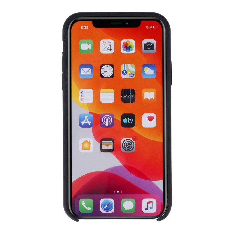 Hülle iPhone 11 Schwarz 2-In-1-Silikon