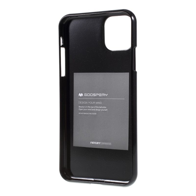 Hülle iPhone 11 Schwarz Gänsehaut-Glitzer-Stil