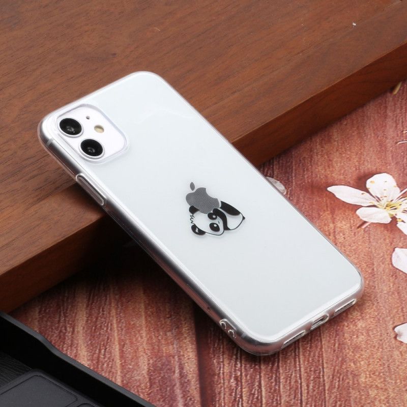 Hülle iPhone 11 Schwarz Handyhülle Logo-Panda-Spiele