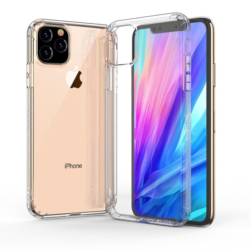 Hülle iPhone 11 Schwarz Handyhülle Transparente Leeu-Schutzkissen