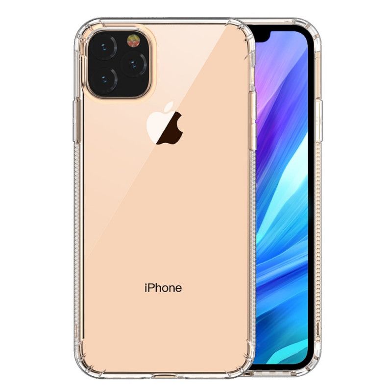 Hülle iPhone 11 Schwarz Handyhülle Transparente Leeu-Schutzkissen