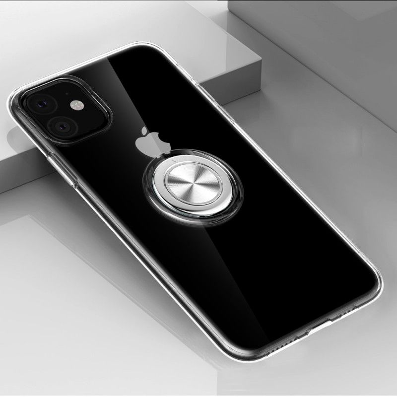 Hülle iPhone 11 Schwarz Transparent Mit Stützring