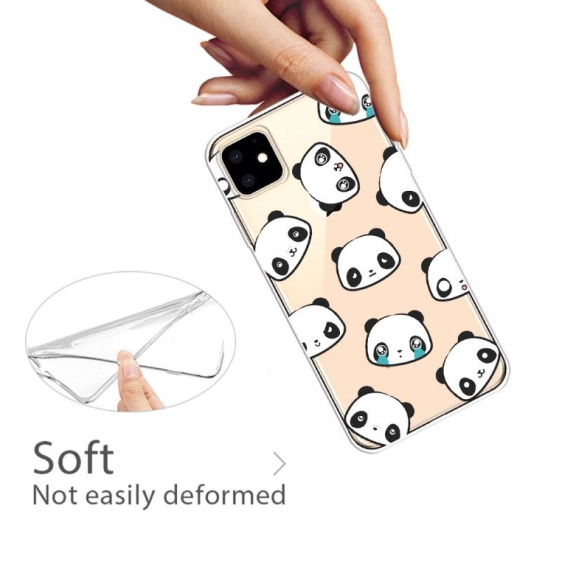 Hülle iPhone 11 Sentimentale Pandas