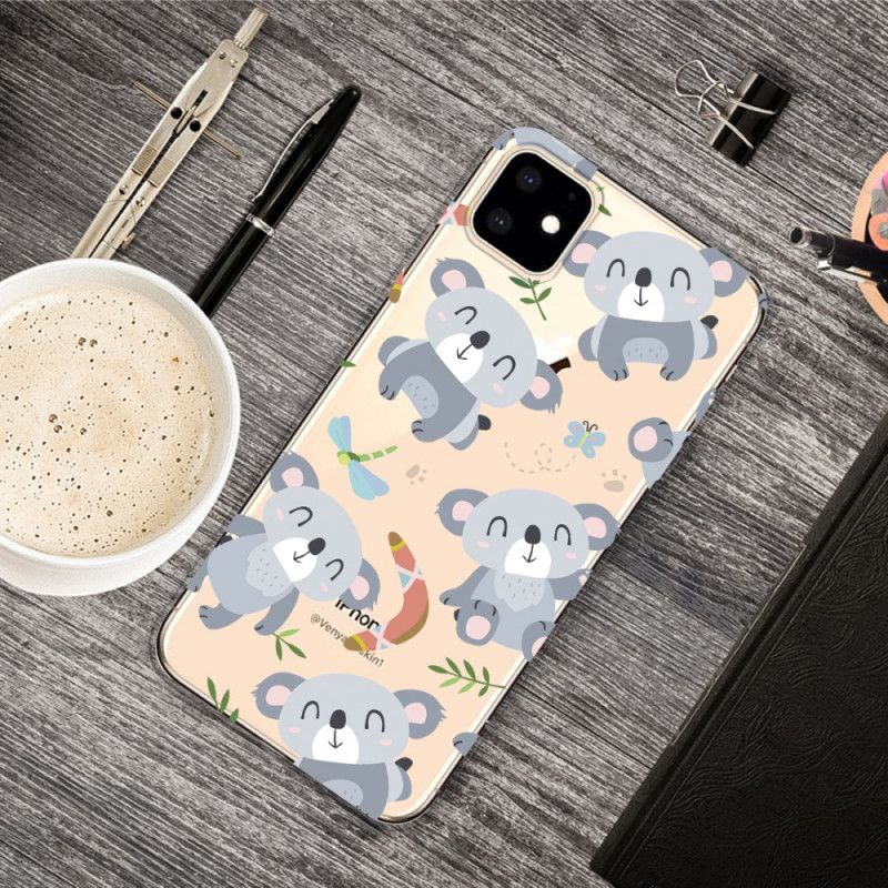 Hülle iPhone 11 Süße Graue Koalas