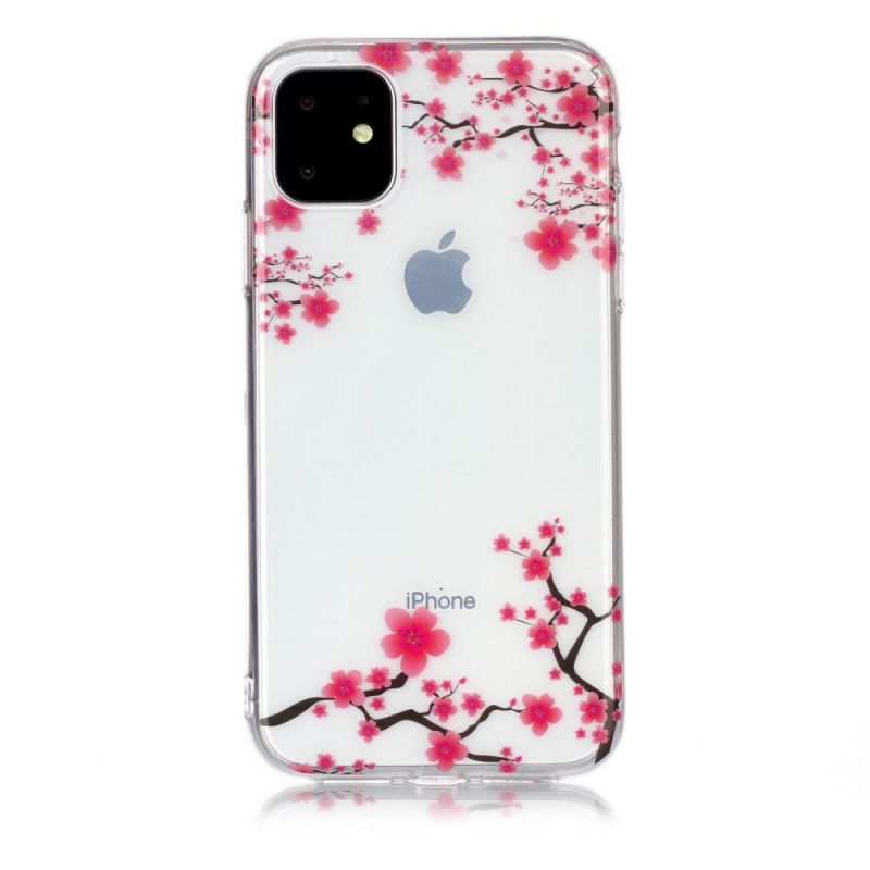 Hülle iPhone 11 Transparenter Blühender Baum
