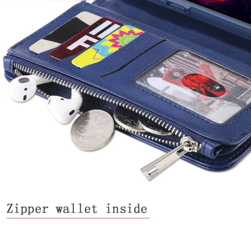 Lederhüllen Für iPhone 11 Rot Abnehmbare Brieftasche