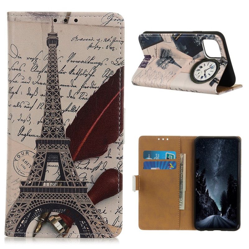 Lederhüllen iPhone 11 Eiffelturm Des Dichters