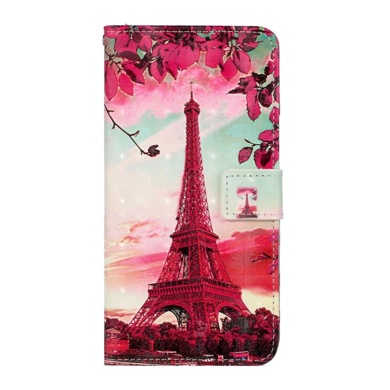 Lederhüllen iPhone 11 Eiffelturm Verstellbarer Gurt