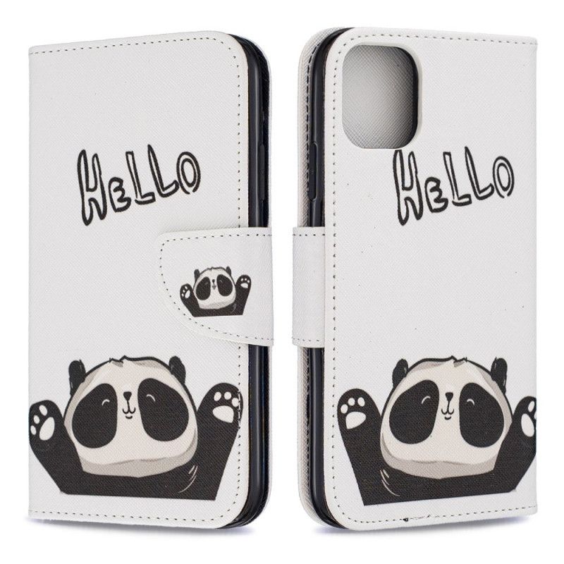 Lederhüllen iPhone 11 Hallo Panda