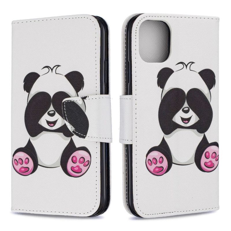 Lederhüllen iPhone 11 Lustiger Panda