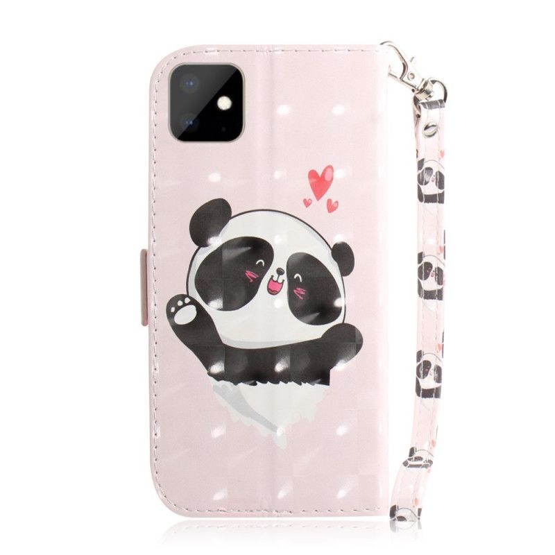Lederhüllen iPhone 11 Panda Liebe Mit Tanga