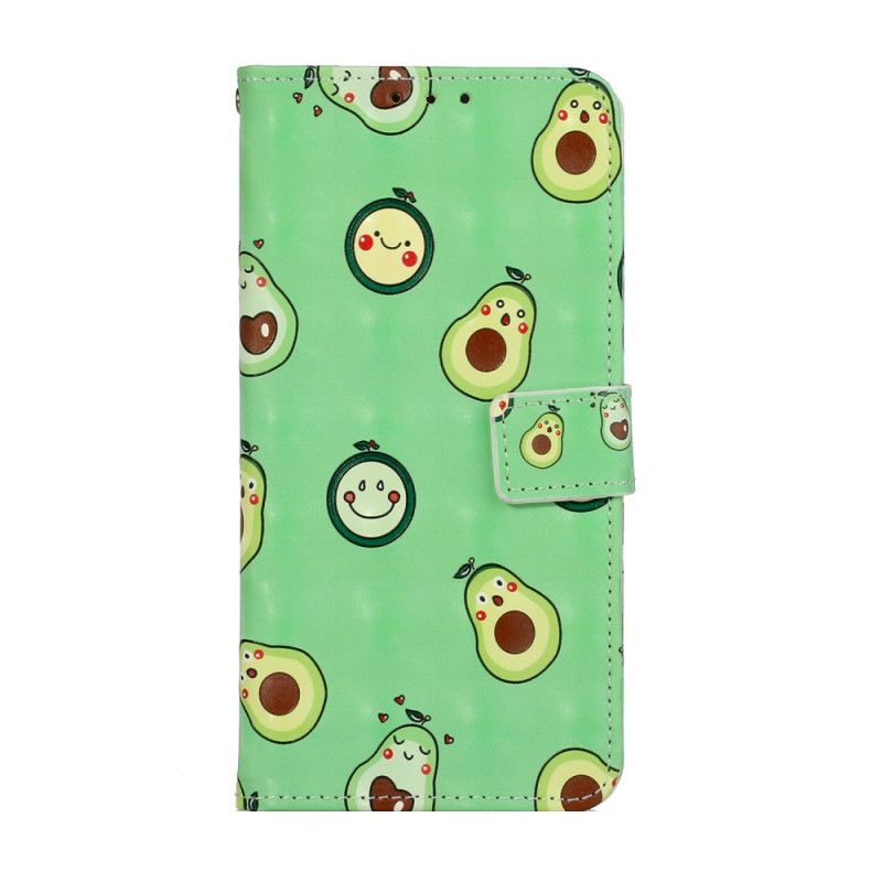 Lederhüllen iPhone 11 Verstellbarer Avocado-Gurt