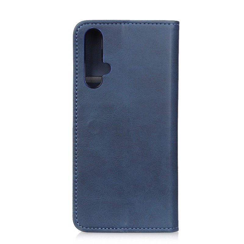 Flip Case Honor 20 Schwarz Performance-Lederstil