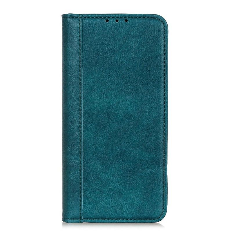 Flip Case Honor 20 Türkis Geteilte Lederversion