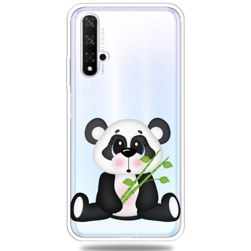 Hülle Honor 20 Transparenter Trauriger Panda