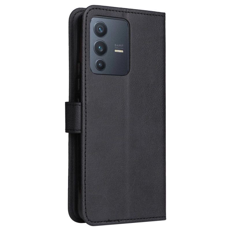 Flip Case Für Vivo V23 5G Mit Kordel Schlicht Mit Riemen