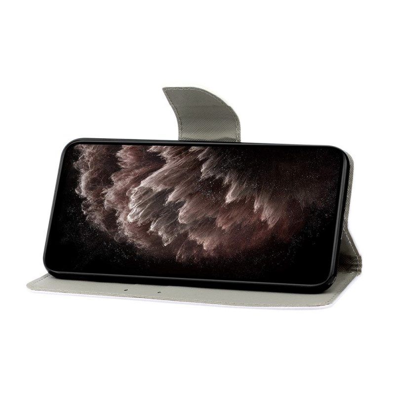 Flip Case Für Samsung Galaxy S22 Ultra 5G Geometrischer Marmor