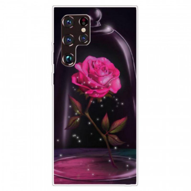 Handyhülle Für Samsung Galaxy S22 Ultra 5G Magisches Rosa