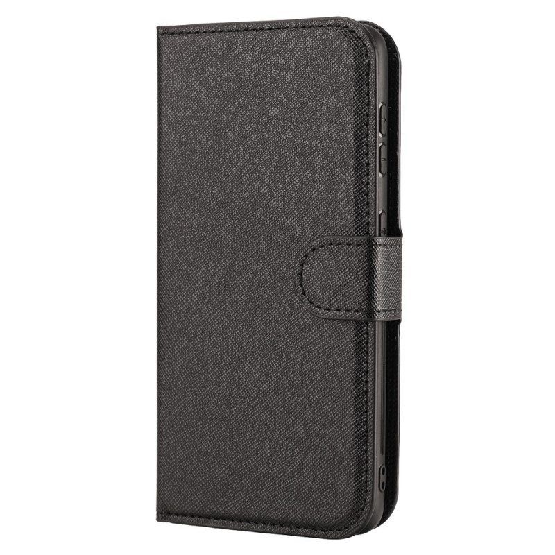 Hülle Flip Case Für Samsung Galaxy S22 Ultra 5G Strukturiert Und Abnehmbar