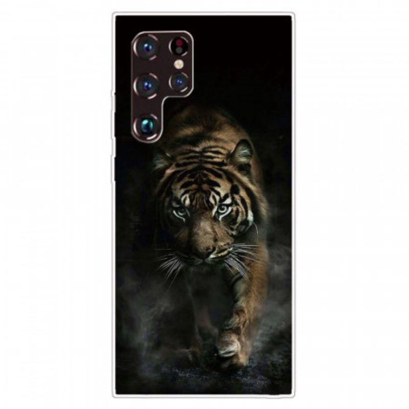 Hülle Für Samsung Galaxy S22 Ultra 5G Flexibler Tiger