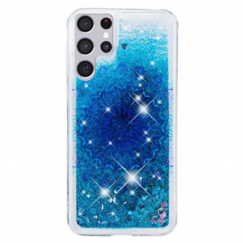 Hülle Für Samsung Galaxy S22 Ultra 5G Glitzer-mandala