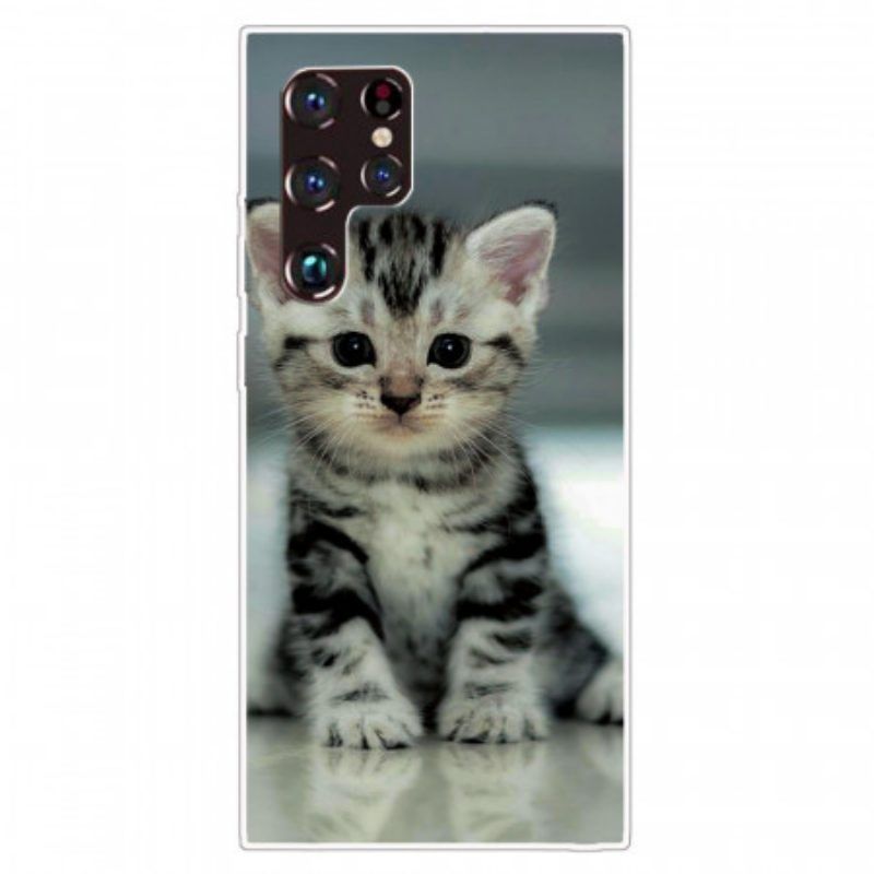 Hülle Für Samsung Galaxy S22 Ultra 5G Kätzchen Kätzchen