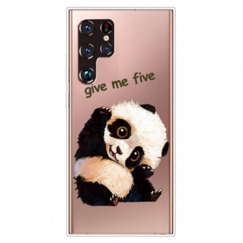 Hülle Für Samsung Galaxy S22 Ultra 5G Panda. Gib Mir Fünf