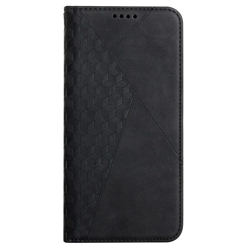 Schutzhülle Für Samsung Galaxy S22 Ultra 5G Flip Case Geo-ledereffekt