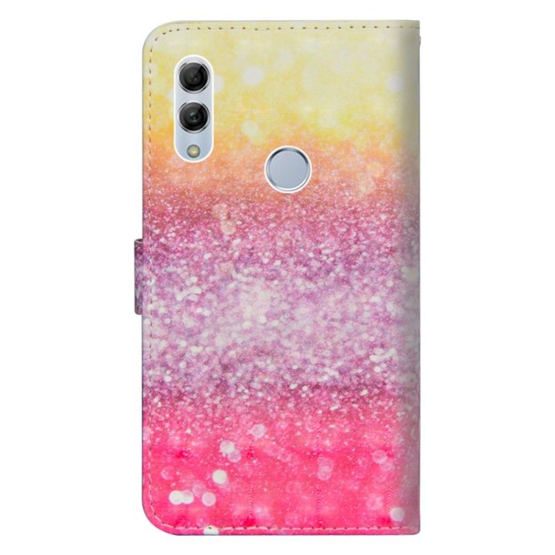 Lederhüllen Für Honor 10 Lite Gradient Magenta Glitter