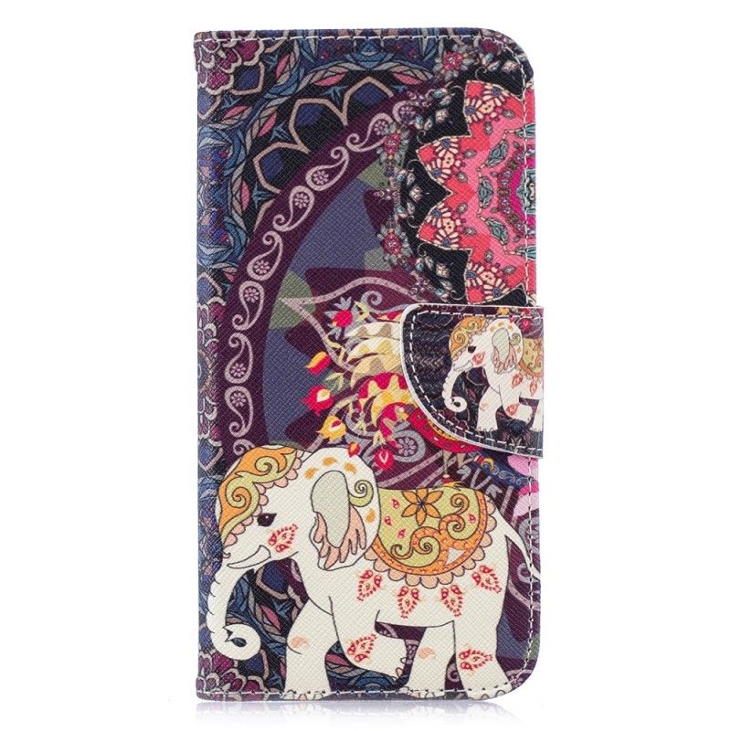 Lederhüllen Honor 10 Lite Ethnisches Elefantenmandala