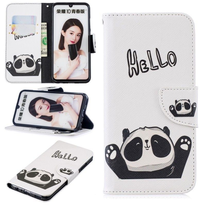 Lederhüllen Honor 10 Lite Hallo Panda