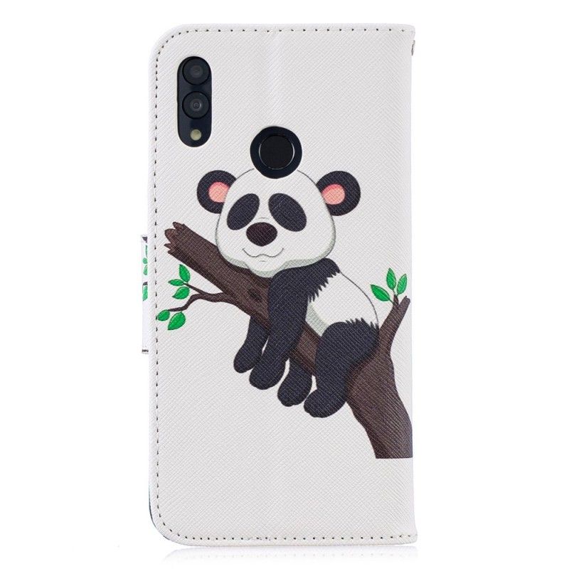 Lederhüllen Honor 10 Lite Handyhülle Fauler Panda