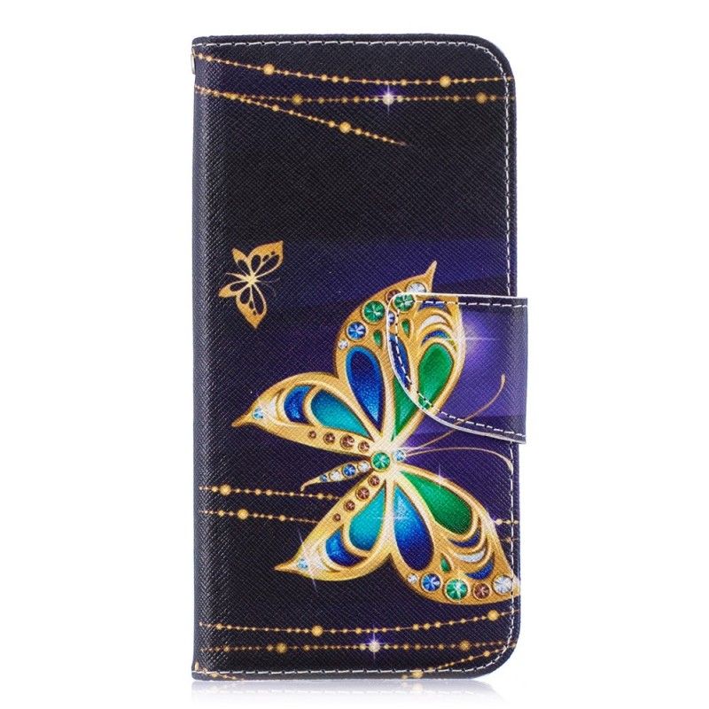 Lederhüllen Honor 10 Lite Handyhülle Magischer Schmetterling