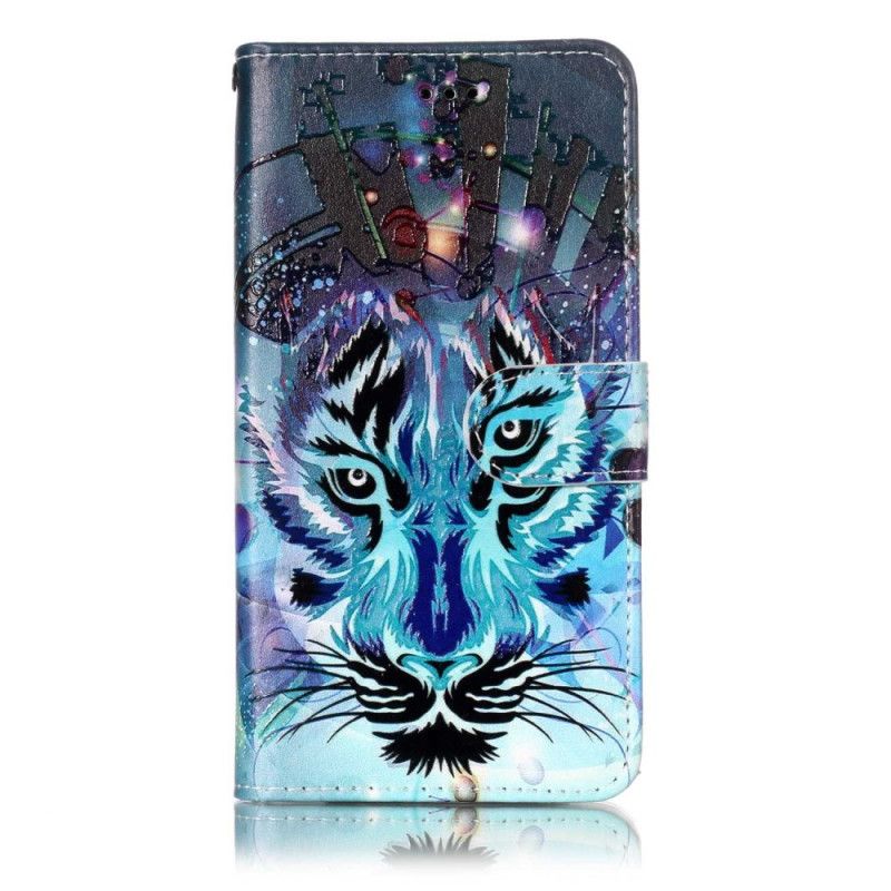 Lederhüllen Für LG G6 Blauer Tiger