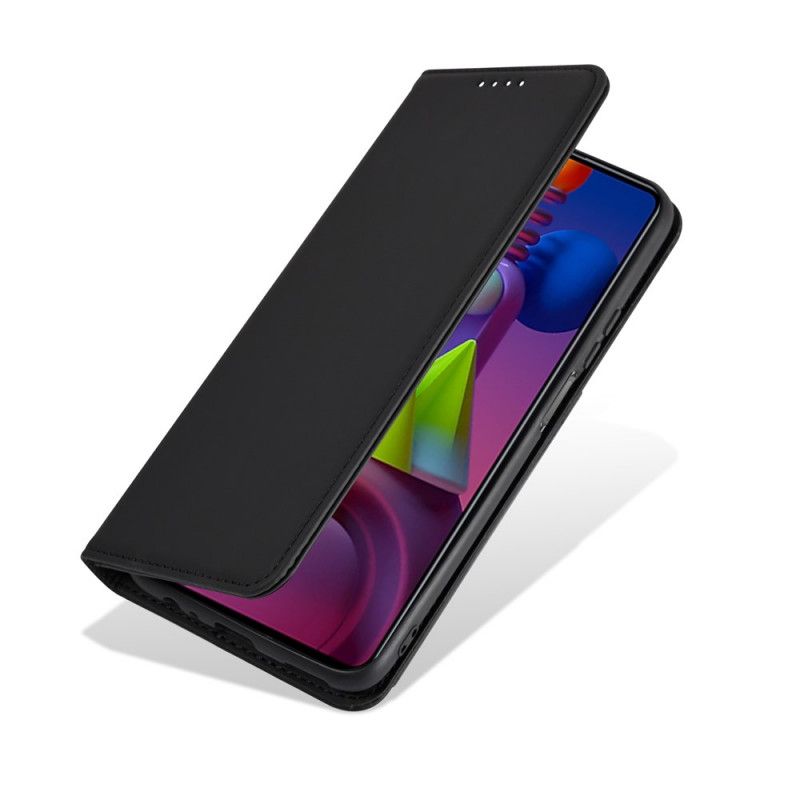 Flip Case Für Samsung Galaxy M51 Schwarz Inhaber Einer Unterstützungskarte